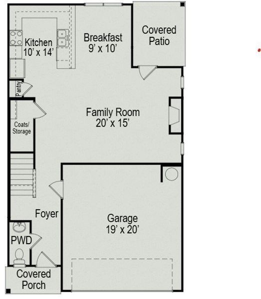 2D floor plan layout of this home in Winston Place, Gallatin, TN (Image 3).