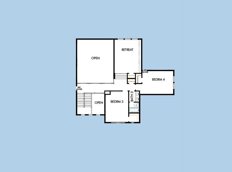 2D floor plan layout for the The Delgado by David Weekley Homes in Briarley, Montgomery, TX (Image 4). 2D floor plan layout for the The Delgado by David Weekley Homes in Briarley, Montgomery, TX (Image 4).