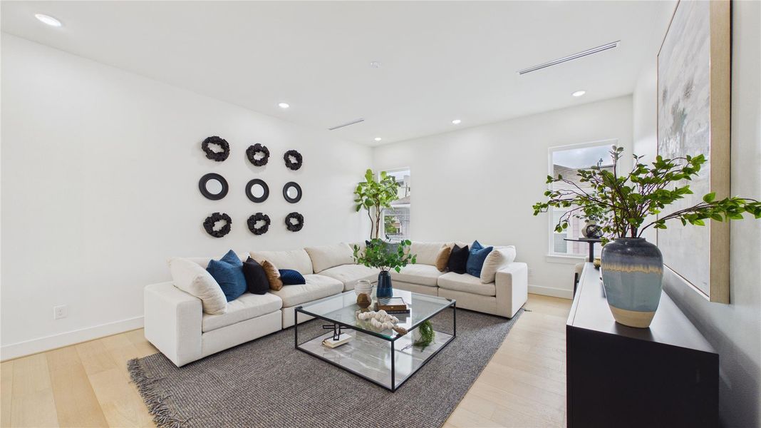 Furnished interior view inside a new home in , Houston (Image 12).