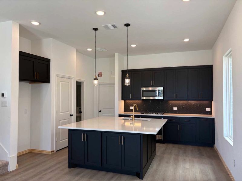 Kitchen Construction Progress featuring the Noir Collection