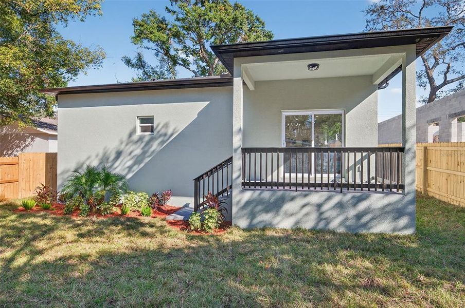 Exterior details and patio area of a home in , Tampa (Image 32). Exterior details and patio area of a home in , Tampa (Image 32).