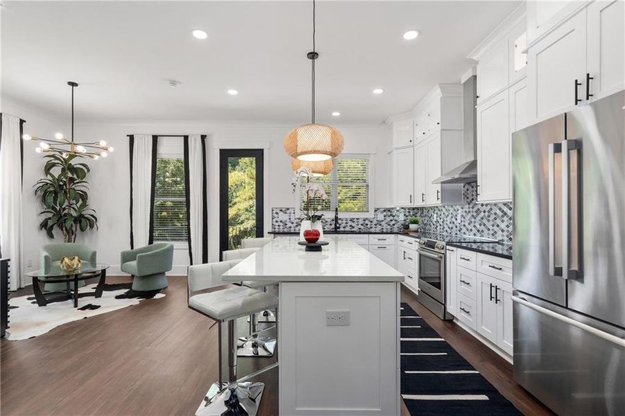 Furnished interior view inside a new home in , Stockbridge (Image 7).