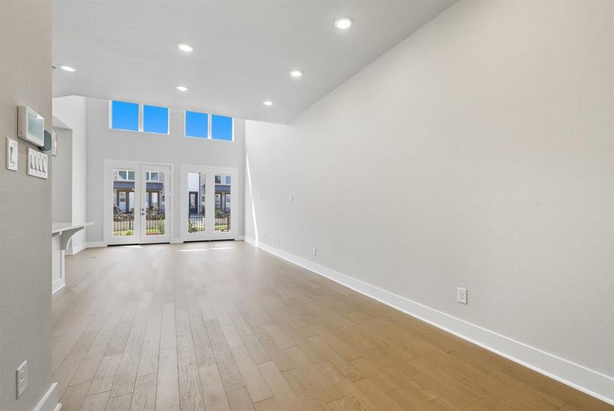 Spacious, unfurnished interior of a new home in Walsh: Townhomes - The Patios, Aledo (Image 18). Spacious, unfurnished interior of a new home in Walsh: Townhomes - The Patios, Aledo (Image 18).