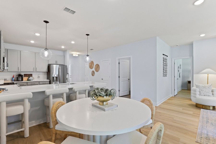 Dining area near kitchen