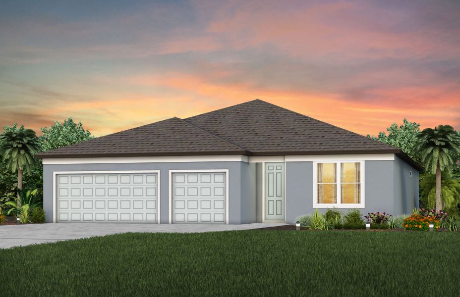 Representative exterior photo of a completed home built from the Astoria by Pulte Homes in Riverwood, Zephyrhills, FL (Image 25). Representative exterior photo of a completed home built from the Astoria by Pulte Homes in Riverwood, Zephyrhills, FL (Image 25).