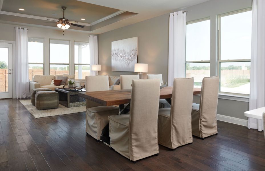 Representative furnished interior of a home built from the Fox Hollow by Pulte Homes in Mavera, Conroe (Image 7). Representative furnished interior of a home built from the Fox Hollow by Pulte Homes in Mavera, Conroe (Image 7).