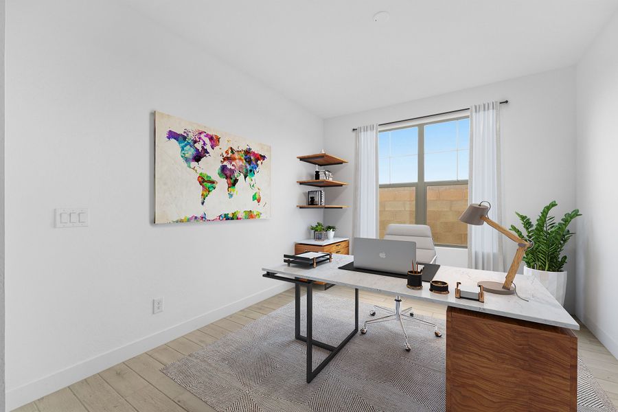 Furnished interior view inside a new home in Combs Ranch, San Tan Valley (Image 6).