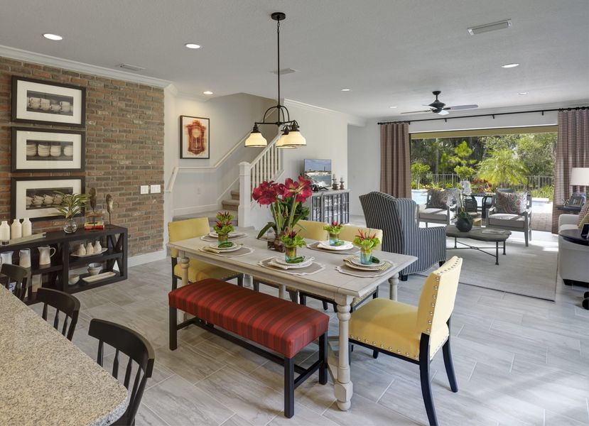 Representative furnished interior of a home built from the Laurel 2 by Neal Communities in Palm Grove, Bradenton (Image 9).