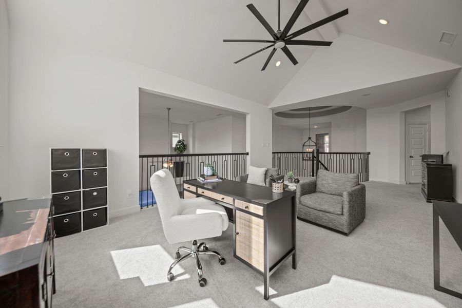 Open and versatile, the loft transitions easily from home office to play area or media lounge, giving you space to live your way. Open and versatile, the loft transitions easily from home office to play area or media lounge, giving you space to live your way.