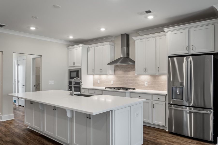Furnished interior view inside a new home in The Bluffs at Pinefield Townhomes, Charleston (Image 6).