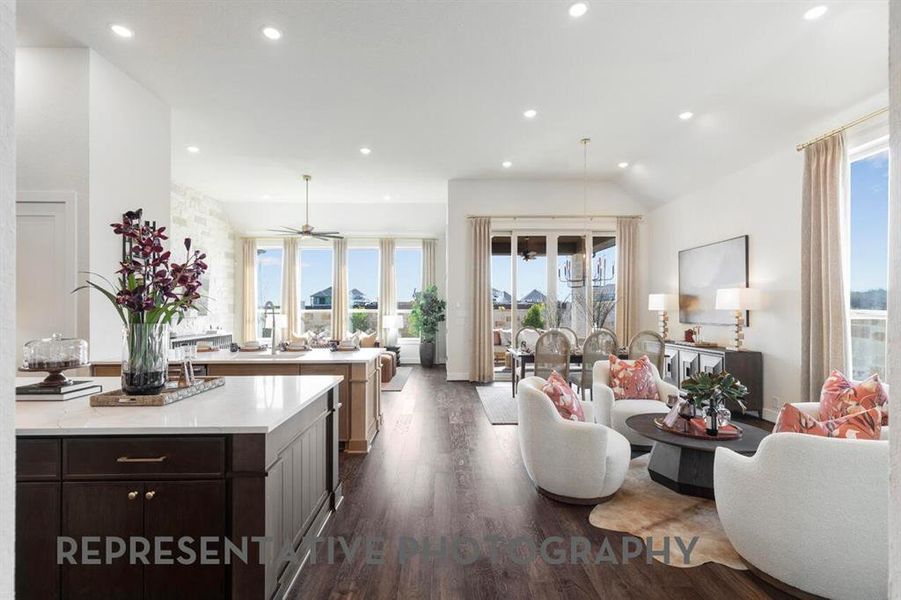 Furnished interior view inside a new home in Pecan Square, Northlake (Image 6).