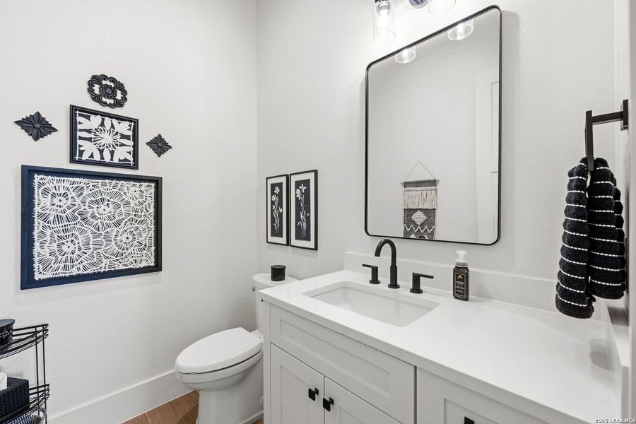 Furnished interior view inside a new home in , New Braunfels (Image 15).