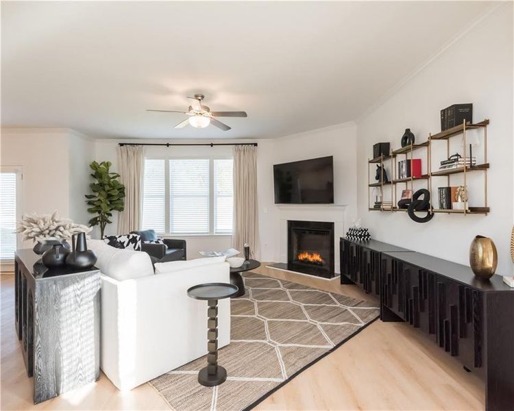 Furnished interior view inside a new home in Stratford Square, Lawrenceville (Image 53).