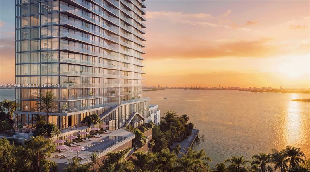Condo located in Miami, FL showcasing its design and architecture (Image 5). Condo located in Miami, FL showcasing its design and architecture (Image 5).