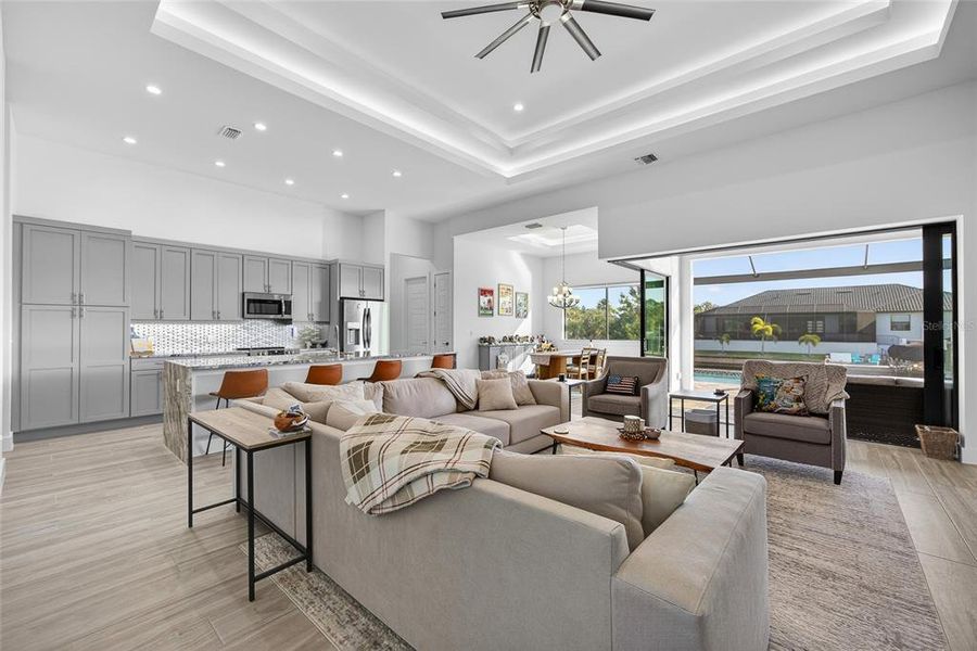 Furnished interior view inside a new home in , Cape Coral (Image 6). Furnished interior view inside a new home in , Cape Coral (Image 6).