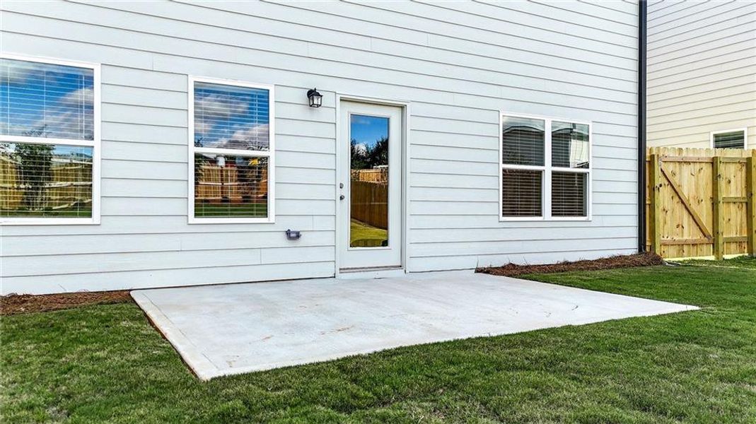 Exterior details and patio area of a home in , Marietta (Image 22).