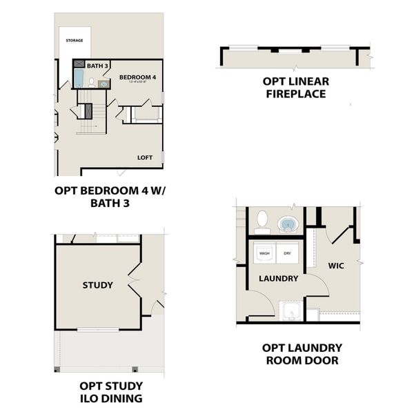 2D floor plan layout for the The Ash M by Davidson Homes LLC in Parks at Foster Crossing, Anna, TX (Image 5).