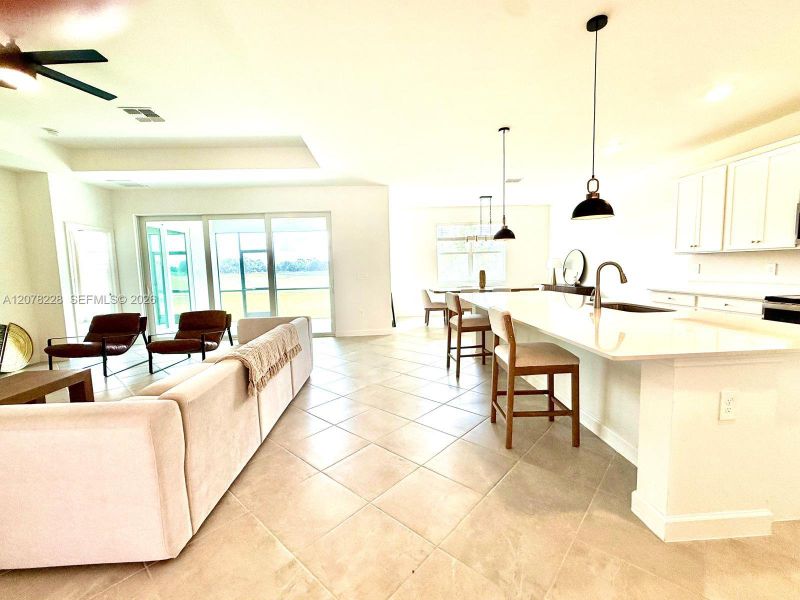 Furnished interior view inside a new home in , Lehigh Acres (Image 6).