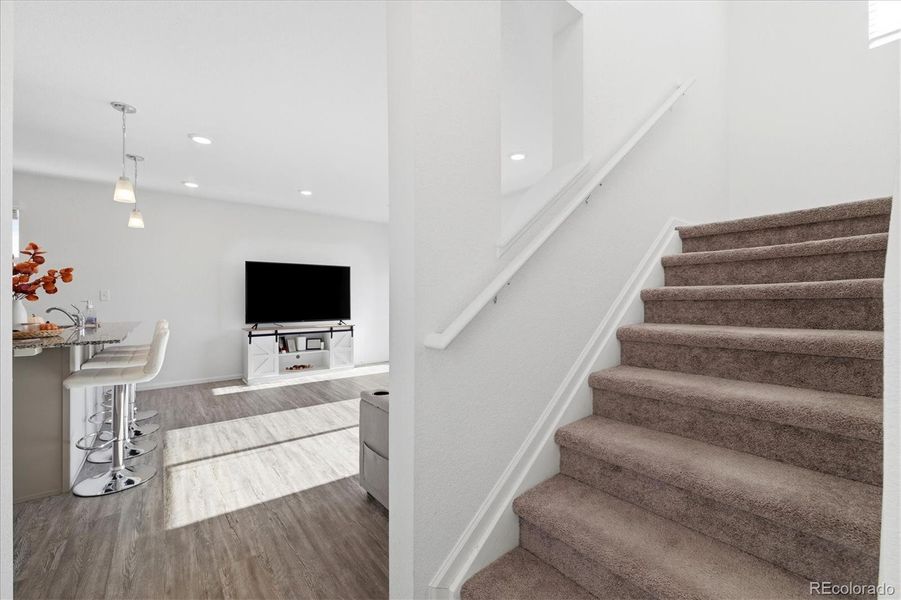 Furnished interior view inside a new home in , Denver (Image 8).