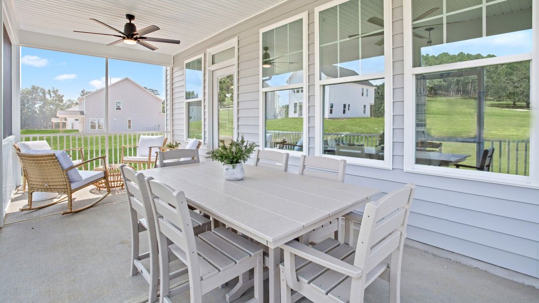Furnished interior view inside a new home in Station Pointe, Angier (Image 8).