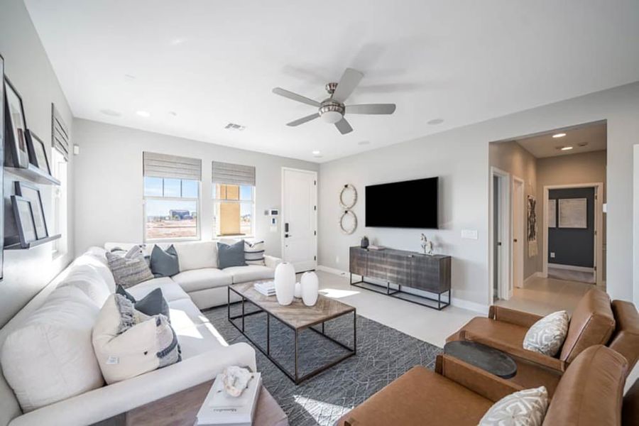 Representative furnished interior of a home built from the CC-RM1 by Taylor Morrison in Parkside, Phoenix (Image 7).