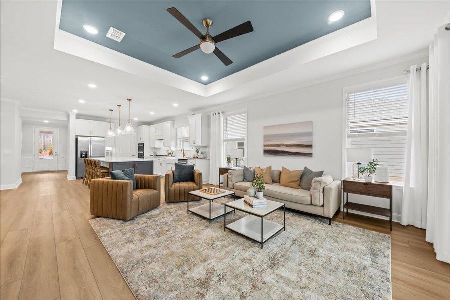 Furnished interior view inside a new home in Nexton, Summerville (Image 7). Furnished interior view inside a new home in Nexton, Summerville (Image 7).