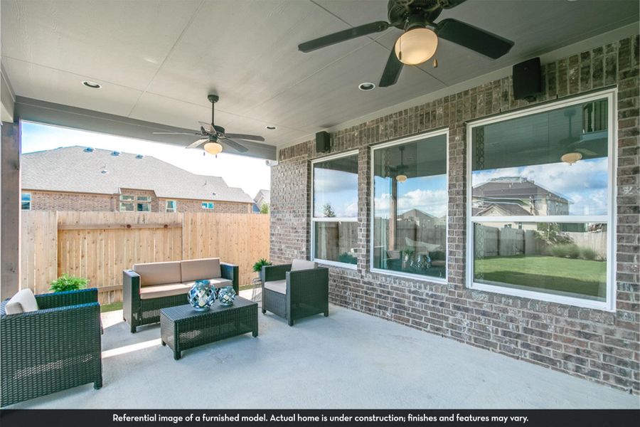 Exterior details and patio area of a home in Sunfield, Buda (Image 2). Exterior details and patio area of a home in Sunfield, Buda (Image 2).