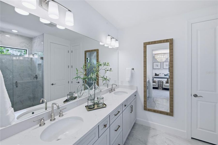 Furnished interior view inside a new home in Grandura, Sarasota (Image 20).