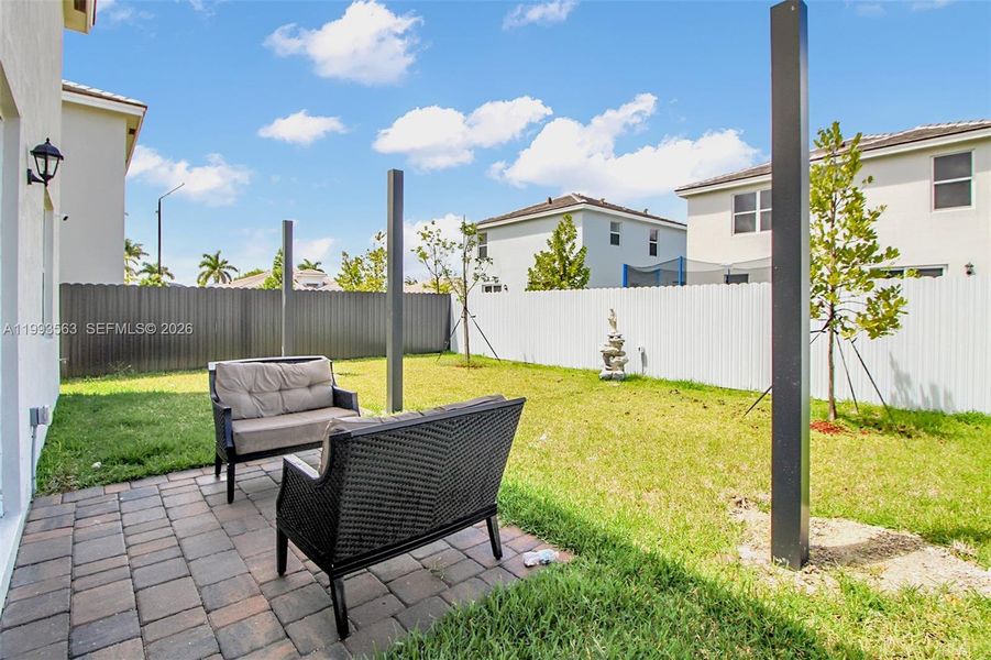Exterior details and patio area of a home in Messina Place, Homestead (Image 31). Exterior details and patio area of a home in Messina Place, Homestead (Image 31).