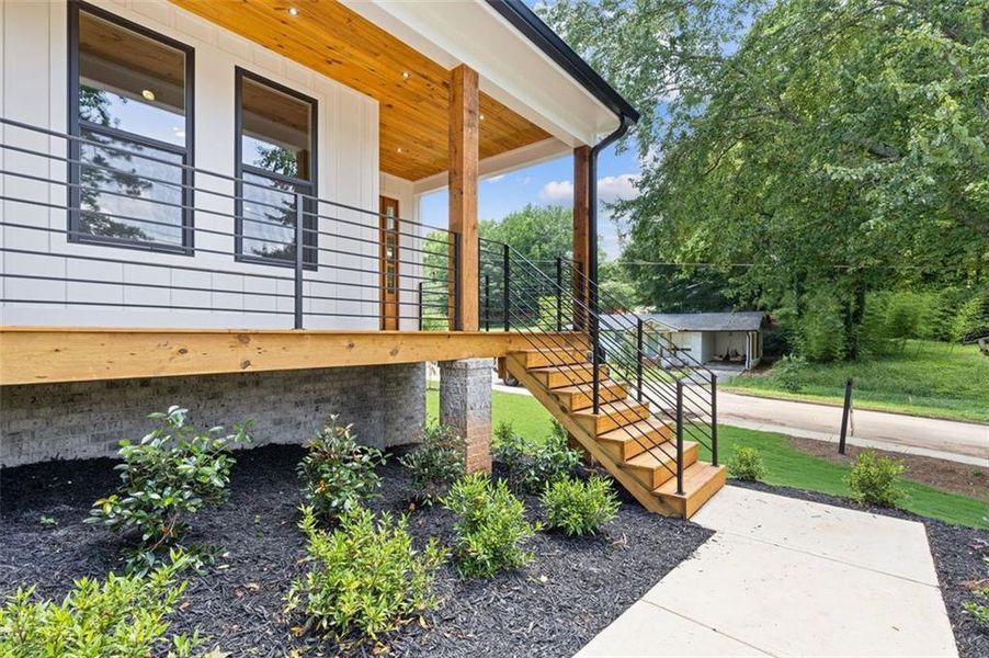 Exterior details and patio area of a home in , Scottdale (Image 34). Exterior details and patio area of a home in , Scottdale (Image 34).