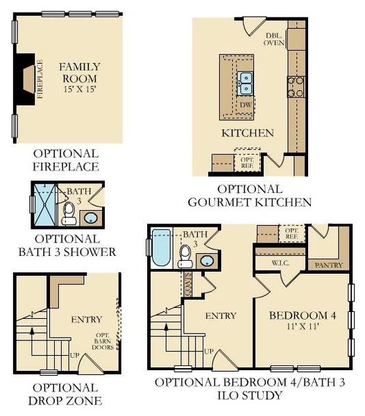 2D floor plan layout of this home in , Summerville, SC (Image 4).