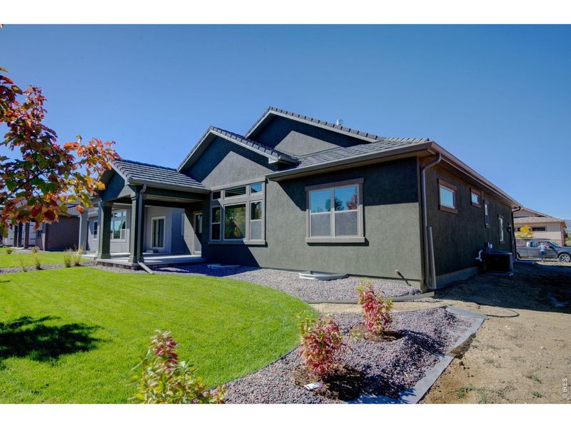 Exterior details and patio area of a home in , Loveland (Image 28).