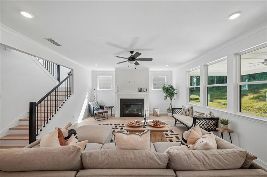 Furnished interior view inside a new home in Reserve at Hickory Walk, Kennesaw (Image 13). Furnished interior view inside a new home in Reserve at Hickory Walk, Kennesaw (Image 13).