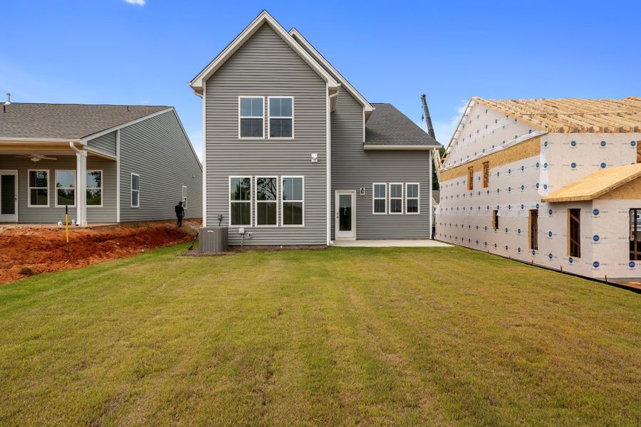 Exterior details and patio area of a home in Landmark Commons, Boiling Springs (Image 29).