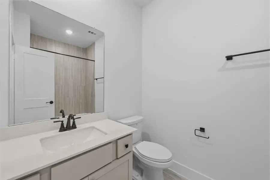 Representative furnished interior of a home built from the Margaux by Chesmar Homes in Bridgeland Chateau, Cypress (Image 11).