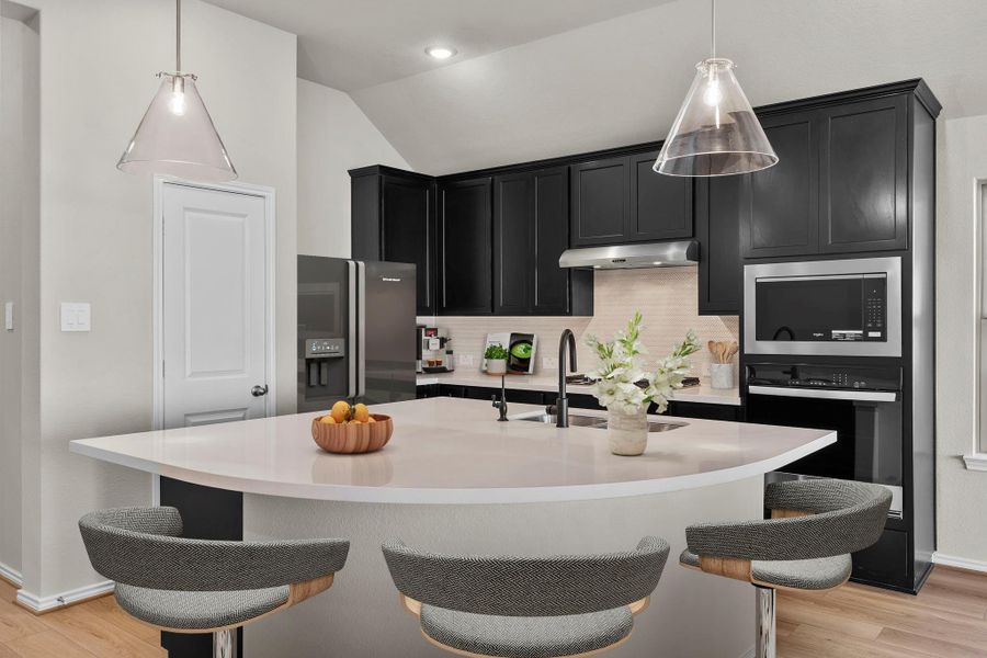 Furnished interior view inside a new home in The Highlands 45', Porter (Image 5).