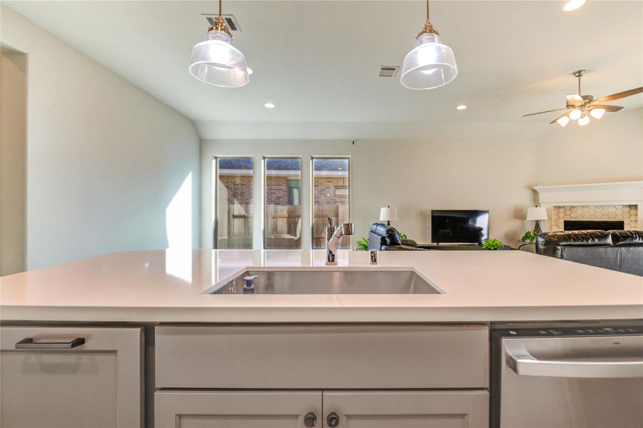 Close-up of interior finishes inside a home in , Katy (Image 21).