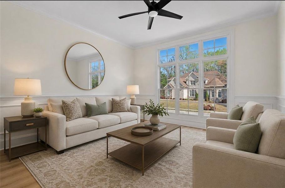 Furnished interior view inside a new home in Brookmont, Douglasville (Image 6).