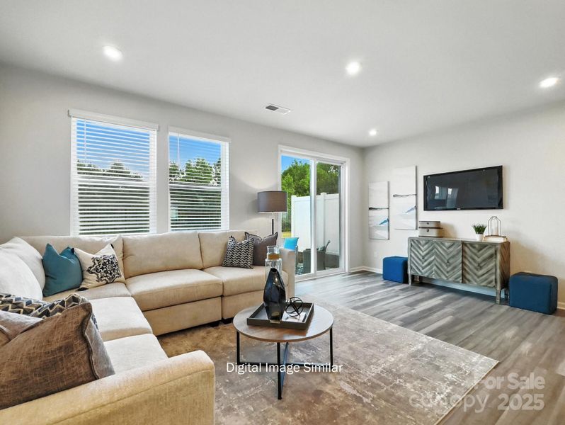 Furnished interior view inside a new home in Bailey Run, Charlotte (Image 14). Furnished interior view inside a new home in Bailey Run, Charlotte (Image 14).