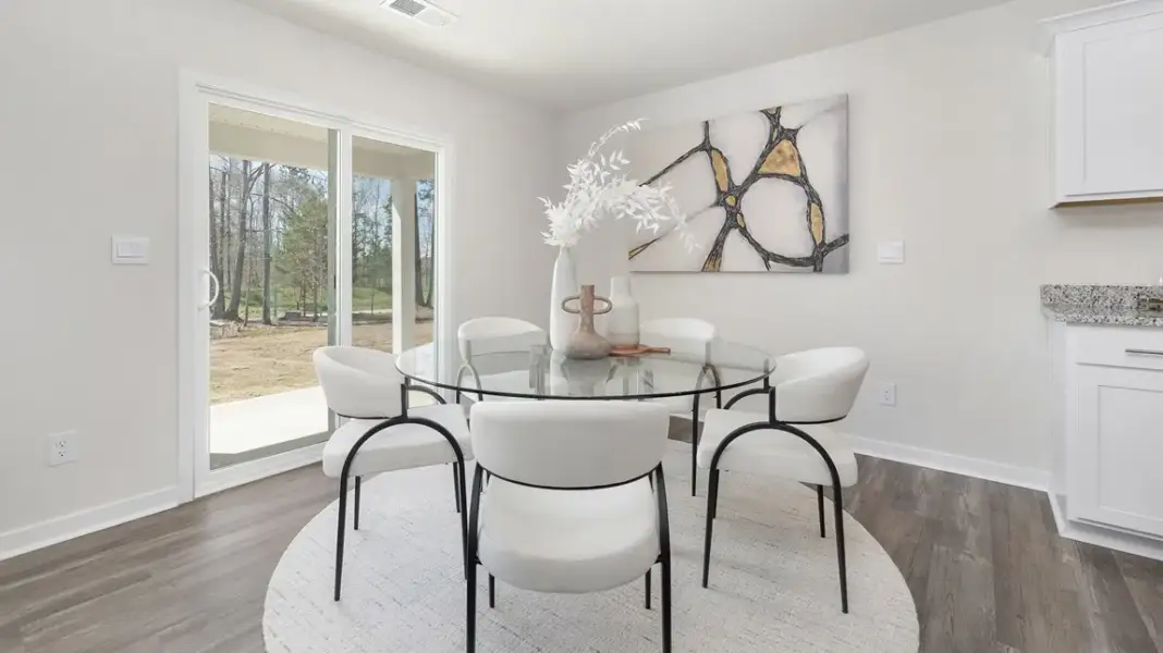 Representative furnished interior of a home built from the Cali by D.R. Horton in Rydele Heights - Express, Weaverville (Image 6).