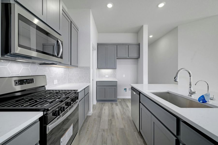 Furnished interior view inside a new home in Willowbrook, New Braunfels (Image 9). Furnished interior view inside a new home in Willowbrook, New Braunfels (Image 9).