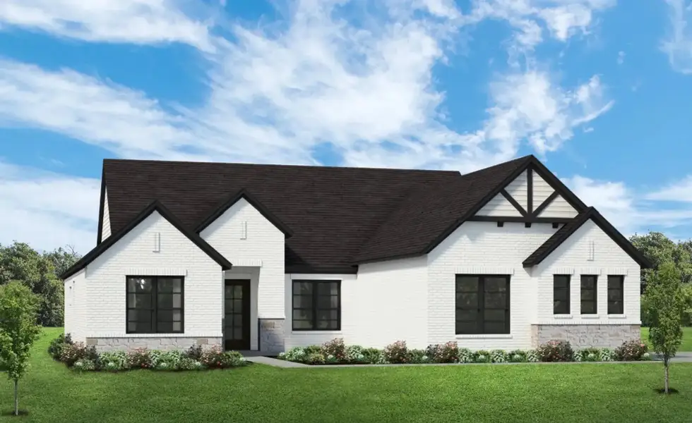 Representative exterior photo of a completed home built from the The Rhett by Elmwood Custom Homes in Byrum Ranch, Maypearl, TX (Image 6).