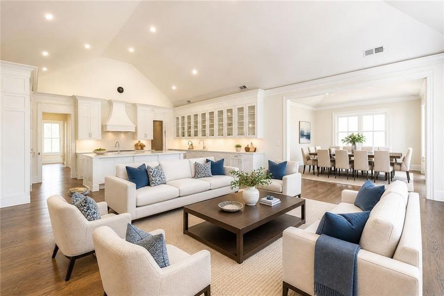 Furnished interior view inside a new home in , Atlanta (Image 12).