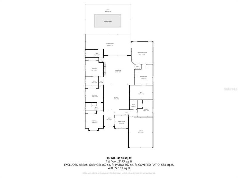 2D floor plan layout of this home in , Clermont, FL (Image 5).