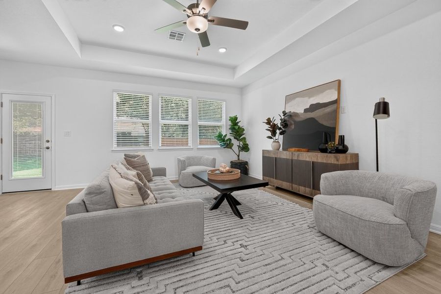 Furnished interior view inside a new home in Lisso, Pflugerville (Image 12).