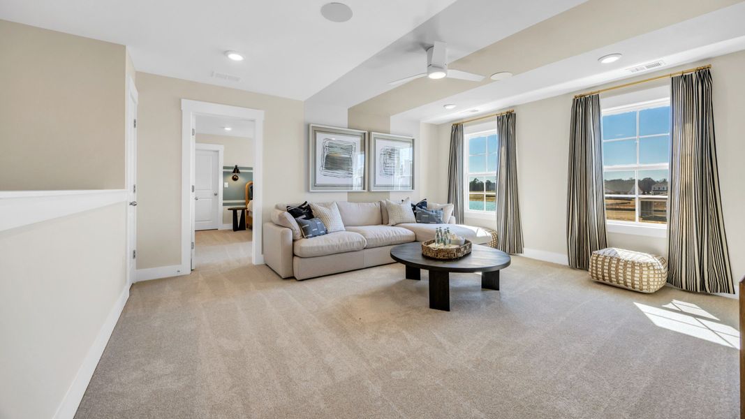 Representative furnished interior of a home built from the Lighthouse by DRB Homes in Chestnut Farms, Longs (Image 27).