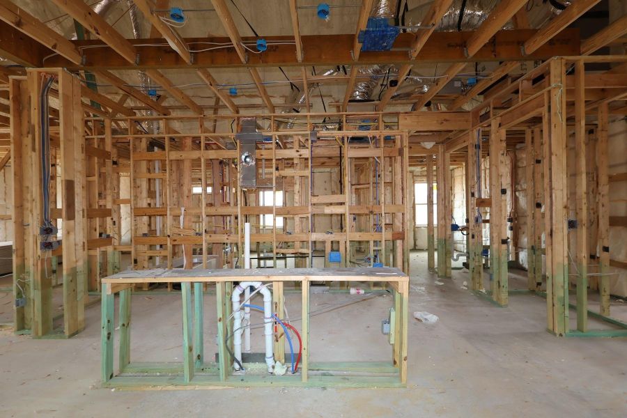 In-progress construction of a new home in Escondido - Retreat Collection, Magnolia, TX (Image 6).