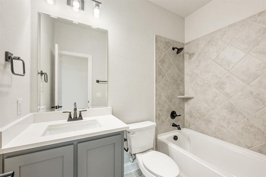 Furnished interior view inside a new home in The Oaks, Red Oak (Image 11). Furnished interior view inside a new home in The Oaks, Red Oak (Image 11).