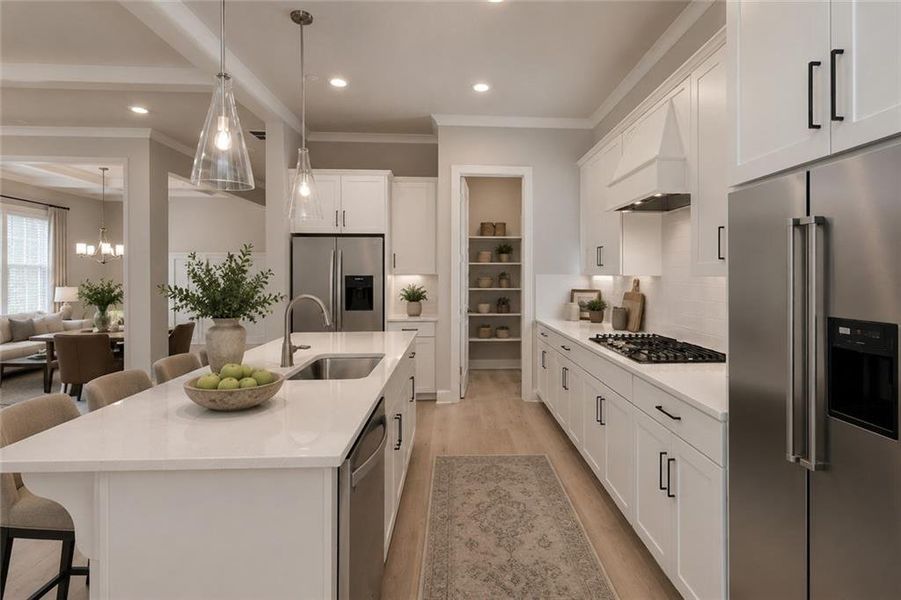 Furnished interior view inside a new home in Livingstone Park, Kennesaw (Image 6).