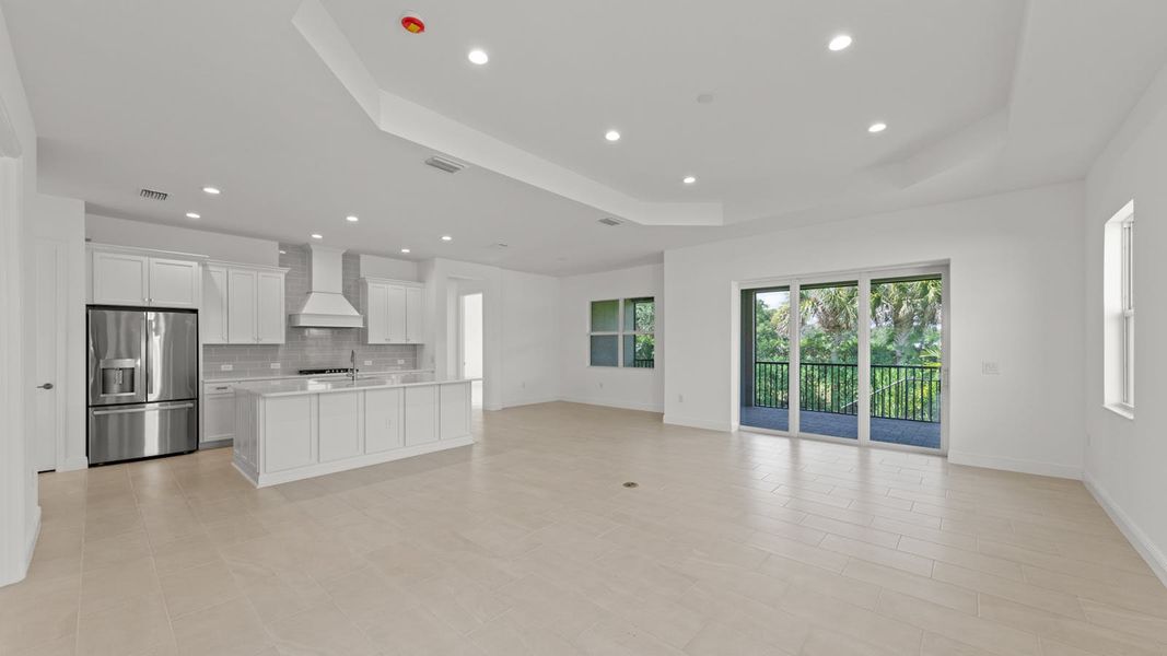 Spacious, unfurnished interior of a new home in Verandah Real Estate and Homes for Sale in Fort Myers, FL - Neal Communities, Fort Myers (Image 17).